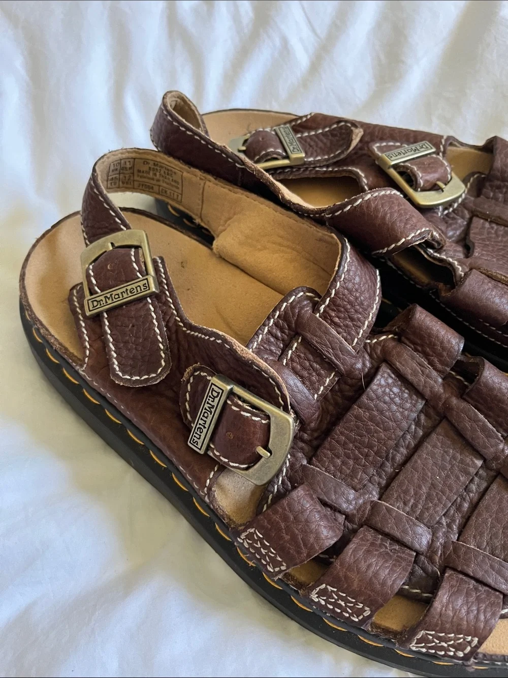 Dr. Martens Martins unisex platform fisherman sandals 8092 brown